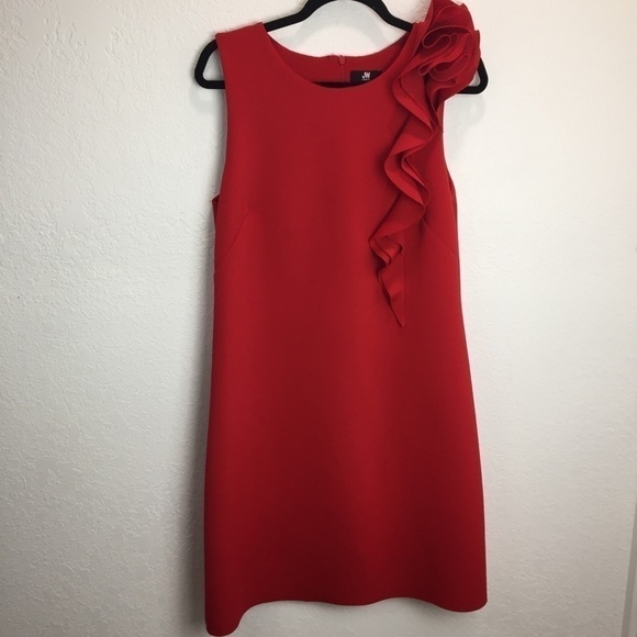 Jason Wu Red Ruffle Sleeveless Dress - Picture 2 of 13